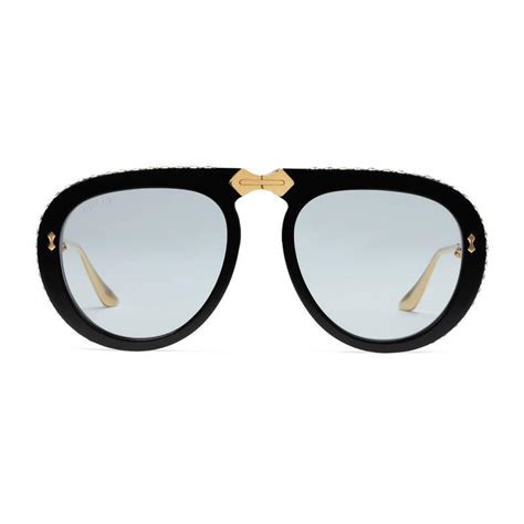 gucci pilot frame|Gucci foldable aviators.